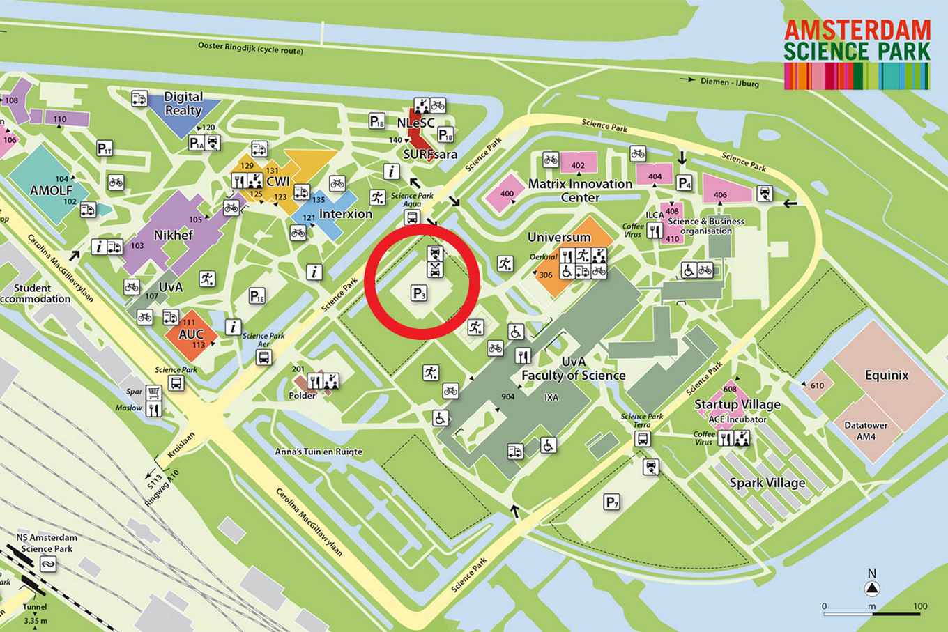 Location of Matrix ONE on Science Park campus